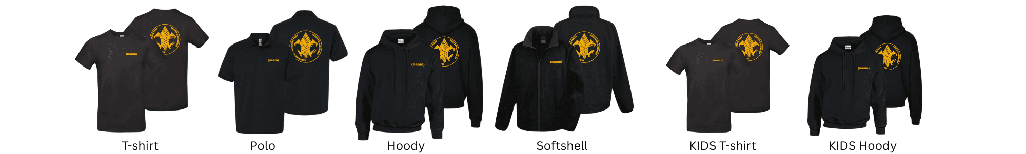 Clubkleding bestellen via de webshop